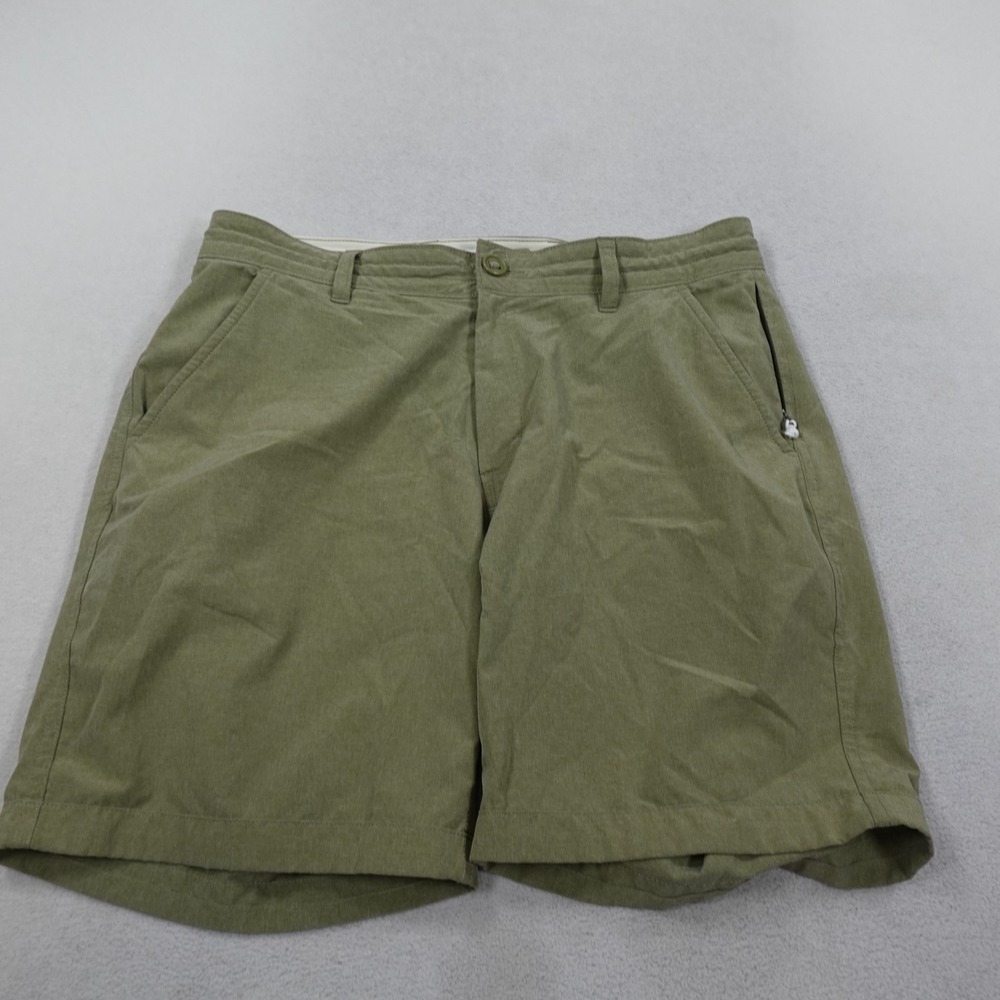 Wellen Hybrid Cruiser Shorts Mens 32 Green 7.5" Quick Dry Stretch Outdoors